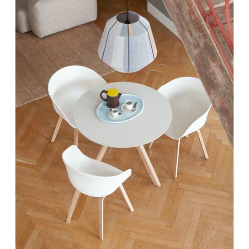 Paralume Bonbon Small tessuto grigio / Ø 32 - Lana tessuta a mano - Hay - Grigio - Acciaio termolaccato, Lana, Nylon