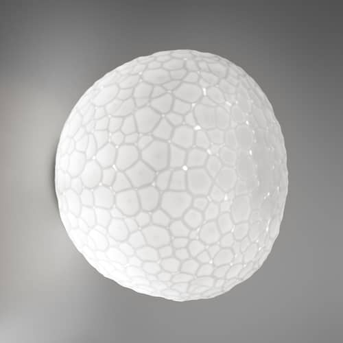 Applique Meteorite verre blanc / Plafonnier - Ø 48 cm - Artemide - Ø 48 cm / Blanc - Verre soufflé