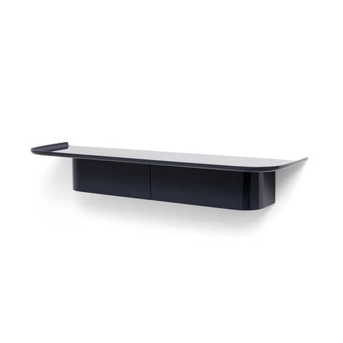 Regal Korpus Large metall blau / 7 Haken - L 90 x T 25 x H 14 cm / Aluminium - Hay - Nachtblau - Aluminium