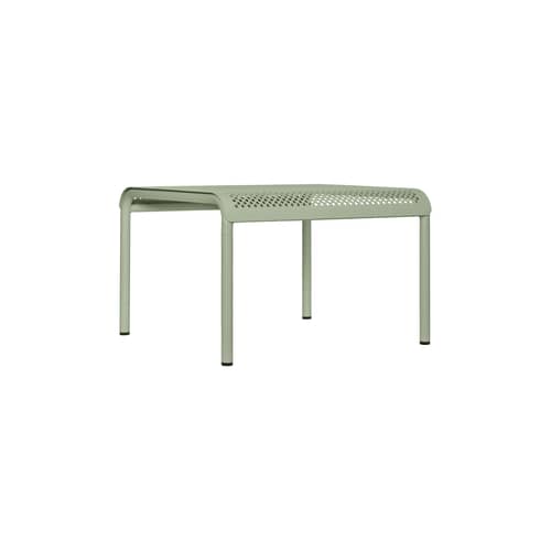 Table basse Dapple métal vert / 57 x 57 x H 38,5 cm - Ferm Living - Vert Thé - Acier galvanisé thermolaqué