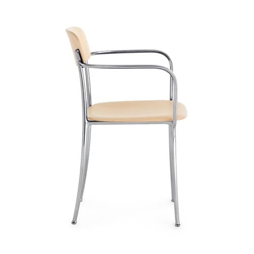 Armlehnstuhl Savoia INDOOR holz natur - Kartell - Eiche (Holz, natur) / Verchromt - Eichenfurnier, poliertes Aluminium
