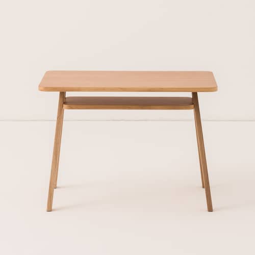 Bureau enfant Growing Green / 70 x 45 x H 50 cm - NOBODINOZ - Chêne naturel - Chêne massif, Contreplaqué