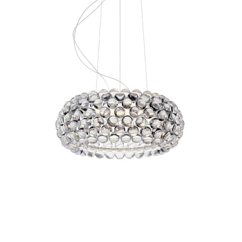 Pendelleuchte Caboche Plus plastikmaterial transparent Medium / LED - My Light Tunable (Bluetooth) / Ø 50 cm - Foscarini - Transparent - PMMA