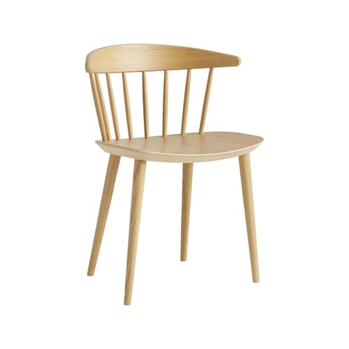 Chaise J104 bois naturel / Réédition années 60 - Hay - Chêne - Chêne massif, Placage de chêne