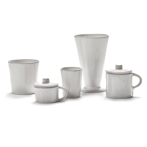 Espresso tazza La Mère ceramica bianco / Set di 2 - Serax - Tazze / Bianco sporco - Gres