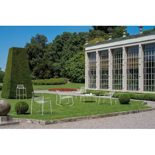 Fauteuil empilable Rio R50 métal blanc - Emu - Blanc mat - Acier
