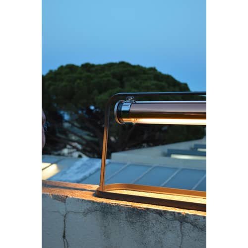 Lampe d\'extérieur Astrup LED / L 60 cm - SAMMODE STUDIO - Noir / Laiton - Aluminium laqué, Polycarbonate