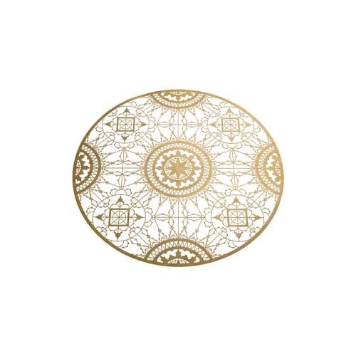 Dessous de plat Italic Lace métal or / Ø 34 cm - Dessous de plat - Laiton - Driade - Laiton - Laiton
