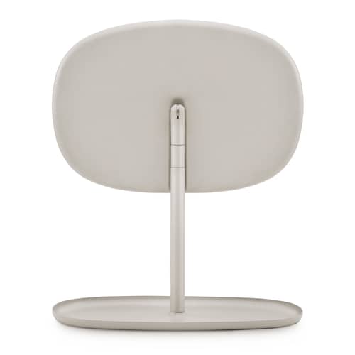Specchio da appoggiare Flip metallo beige / Svuotatasche - Normann Copenhagen - Sabbia - Acciaio laccato, Vetro
