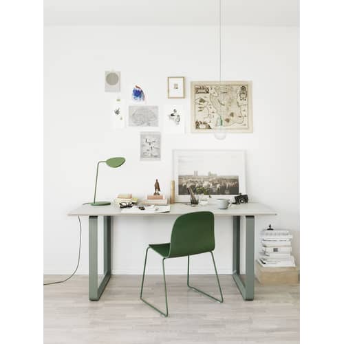 Suspension E27 plastique bleu / Silicone - Ampoule incluse - Muuto - Bleu - Silicone