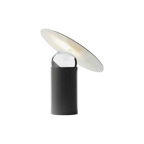 Tischleuchte Era Large LED metall schwarz / H 67 cm - drehbar - Mogg - Schwarz - Aluminium, Kristall