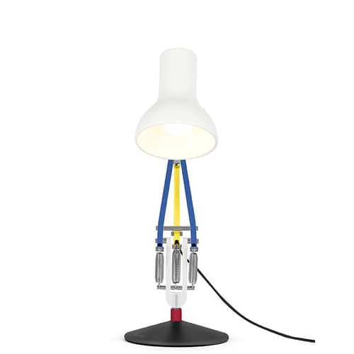Tischleuchte Type 75 Mini metall bunt / von Paul Smith - Edition N° 3 - Anglepoise - Rot, gelb, blau - Aluminium