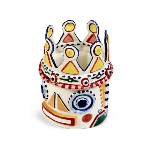 Sicily 2 Vase ceramic multicoloured / Ø 27 x H 34.5 cm - Hand-painted - Serax - No. 2 / Multicoloured - Sandstone