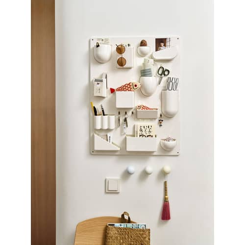 Uten.Silo II RE Wall storage plastic material white / Recycled - Dorothee Becker (1970) - 52 x 68 cm - Vitra - White - Recycled ABS