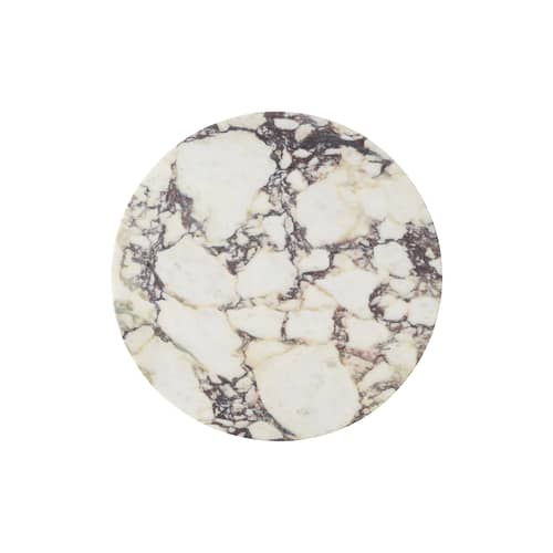 Accessoire / Plateau pour table d\'appoint Androgyne Ø 40 cm - Audo Copenhagen - Plateau / Marbre Calacatta - Marbre Calacatta