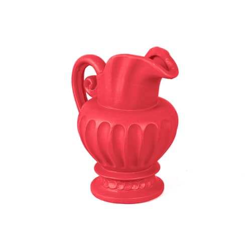Carafe Magna Graecia céramique rose / H 28 cm - Seletti - Rose bougainvillier - Terre cuite