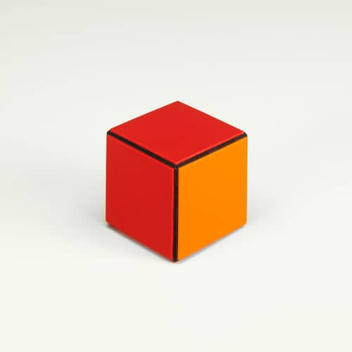 Panton Cubes Duck Decoration plastic material orange / Duck Kit - Verner Panton, 1974 - Vitra - Duck / Two-Tone Orange - Recycled ABS