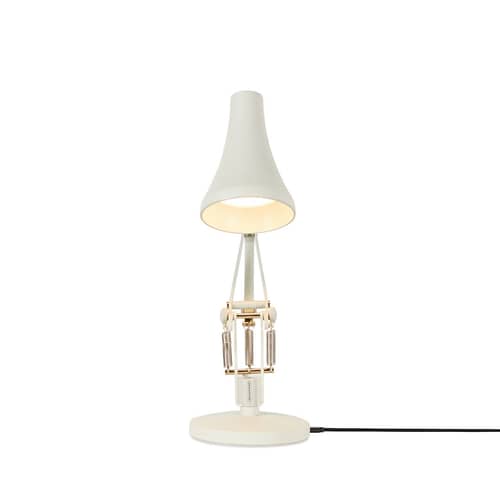 Lampe de table 90 Mini Mini LED / LED - Branchement secteur ou USB - Anglepoise - Blanc Jasmin - Acier, Aluminium, Fonte