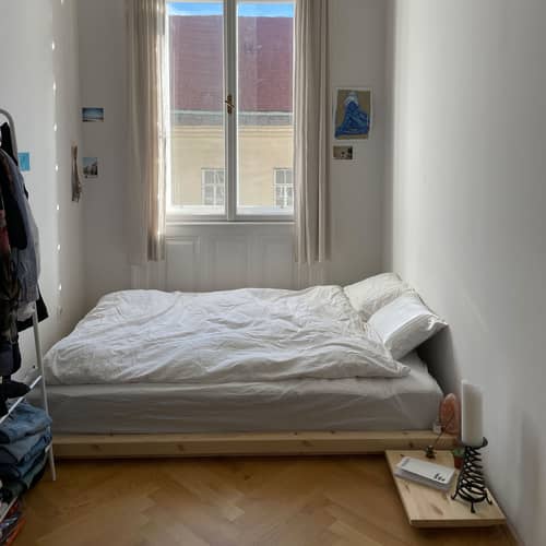 Lit double Dock / Pour matelas 160 x 200 cm - KARUP DESIGN - Pour matelas 160 x 200 - Pin massif certifié FSC
