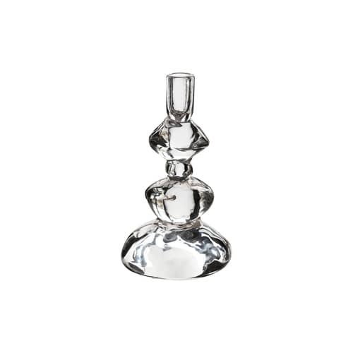 Portacandela  vetro trasparente Medio di Nienke Sikkem / H 23 cm - HK LIVING - Trasparente - Vetro
