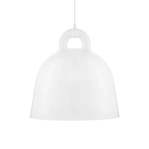 Suspension Bell métal blanc / Large Ø 55 cm - Normann Copenhagen - Blanc mat & Int. Blanc - Aluminium