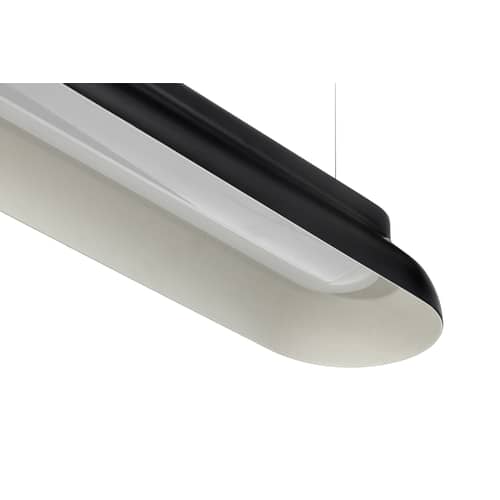 Suspension PC Linear métal noir / LED - L 120 cm - Hay - Noir - Aluminium