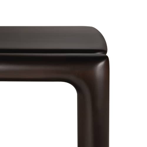 Table basse Eda bois marron / 80 x 80 cm x H 40 cm - Ethnicraft - Acajou brun foncé - Acajou massif