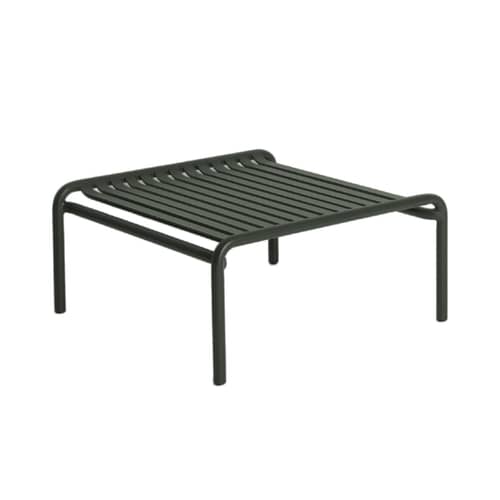 Table basse Week-End Small métal vert /69 x 60 cm - Aluminium - Petite Friture - Vert Bouteille - Aluminium thermolaqué époxy