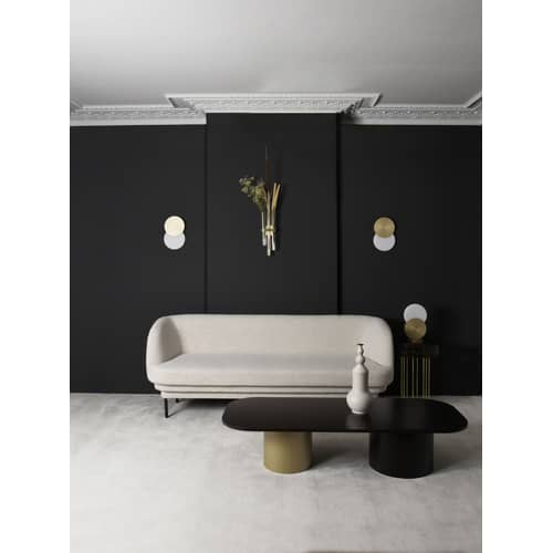 Tischleuchte Duo LED gold metall - ENOstudio - Goldfarben - eloxiertes Aluminium, Polyacryl