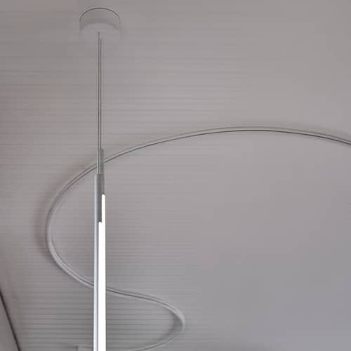 Accessoire  métal blanc / Rosace pour suspension My Lines LED - Flos - Rosace / Blanc mat - Aluminium