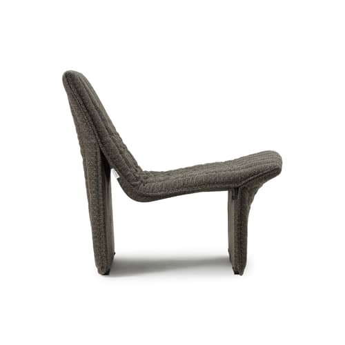 Gepolsterter Sessel Limit OUTDOOR textil grau / Neuauflage 1974 - Normann Copenhagen - Anthrazit -  Ouate, Outdoor-Stoff, Stahl