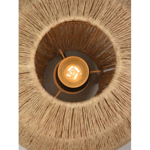 Lampada da tavolo Iguazu Small fibre beige / Juta - Ø 25 cm - GOOD&MOJO - Ø 25 cm / Naturale - Iuta