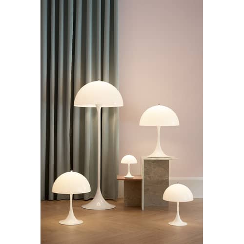 Lampe de table Panthella 400 / Ø 40 cm - Louis Poulsen - Blanc - ABS, Acrylique