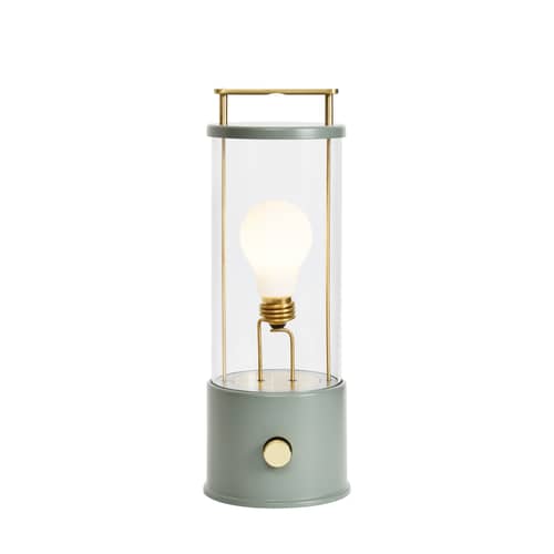 Lampe extérieur sans fil rechargeable The Muse / IP44 - TALA - Vert Pleasure Garden - Aluminium, Laiton massif, Verre borosilicaté
