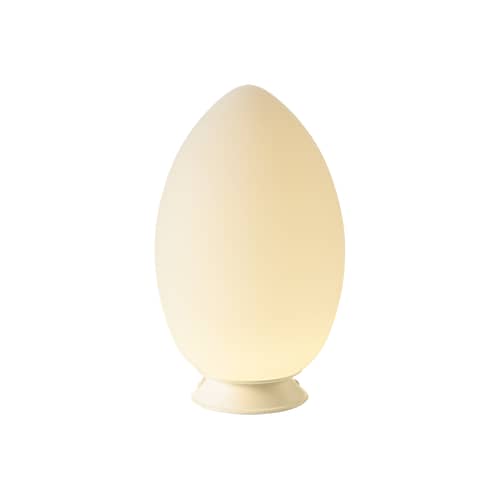 Lampe extérieur sans fil rechargeable Uovo LED verre blanc / Ø 18 x H 30 cm - Ben Swildens, 1972 - Fontana Arte - Blanc - Verre soufflé
