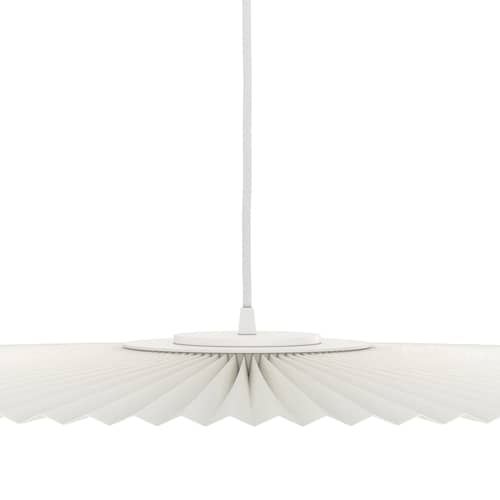 Carmen Medium Pendant textile white / LED - Ø 90 cm - Hartô - White - Painted metal, Textile laminated on PET