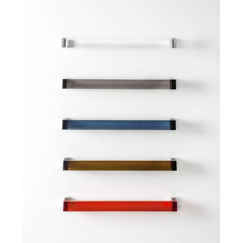 Porte-serviettes mural Rail / L 30 cm - Kartell - Ambre - PMMA