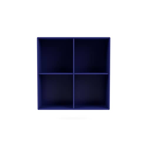 Rangement mural Show bois bleu / L 69,6 x P 30 x H 69,6 cm - MONTANA - Monarch 135 - MDF laqué