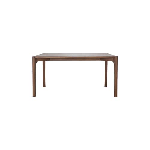 rechteckiger Tisch PI holz natur / 160 x 80 cm - Teakholz massiv / 6 Personen - Ethnicraft - 160 x 80 cm / Teakholz braun - Festes Teakholz gebeizt