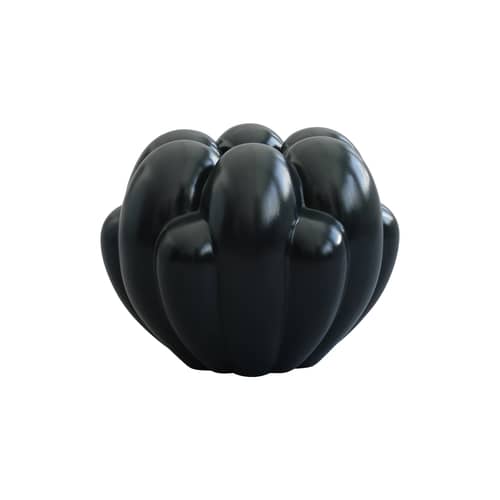 Vase Bloom Mini céramique vert / Ø 35 x H 27 cm - 101 COPENHAGEN - Vert foncé - Béton fibré, Céramique