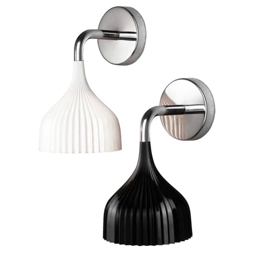 Applique E\' plastique blanc / Polycarbonate 2.0 - Ferruccio Laviani, 2006 - Kartell - Blanc opaque - Acier chromé, Polycarbonate 2.0