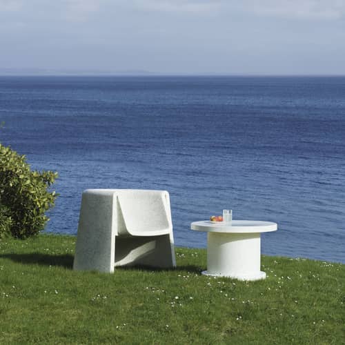 Bit Armchair plastic material white / Recycled - Normann Copenhagen - White - Recycle polyethylene