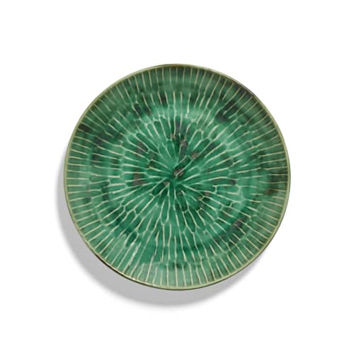 Set de 2 assiettes Verde Lanza / Ø 27 cm - Serax - Ø 27 cm - Grès émaillé