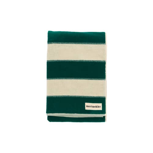 Galleria Bath towel textile green / 100 x 160 cm - Marimekko - Galleria / Green - Organic terry cotton