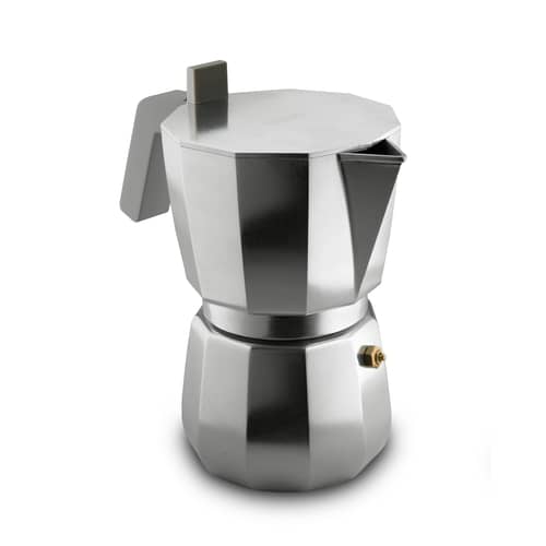 Cafetière italienne Moka métal /6 tasses - Induction - Alessi - Acier - Fonte d\'aluminium, Polyamide