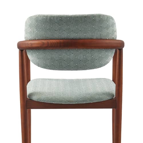 Fauteuil rembourré Henry tissu vert - POLSPOTTEN - Vert clair - Frêne, Mousse, Tissu