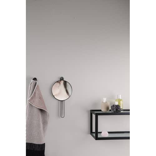 Hand-Spiegel Poise gold metall / Messing - Ferm Living - Messing - Glas, Massives Messing