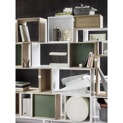 Korb Restore Tray textil grau / 31 x 40 cm - Filz, recycelt - Muuto - Grau - Filz, recycelt