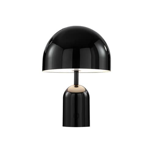 Lampada senza fili ricaricabile Bell LED materiale plastico nero - Tom Dixon - Nero - ABS
