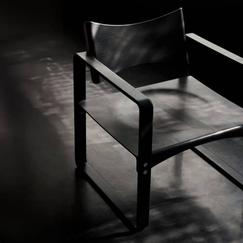 Poltrona Series 270 F legno nero / Verner Panton (1965) - Verpan - Nero - Compensato di betulla laccato